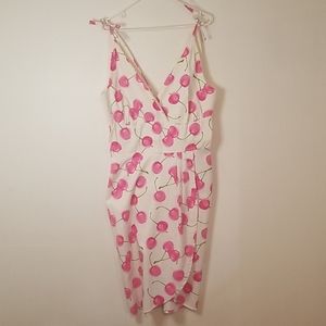 NWOT Marilyn Style Sarong Cherry Print Dress